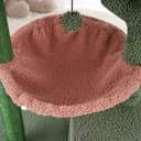 37.4-inch green cactus cat tree tower with twin condos, round hammock, sisal scratching posts, plush perch, and dangling toy balls